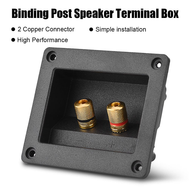 Speaker Terminal HiFi Speaker 2 Copper Binding Post Terminal Cable Connector Box Shell Acoustic Components - LeoForward Australia