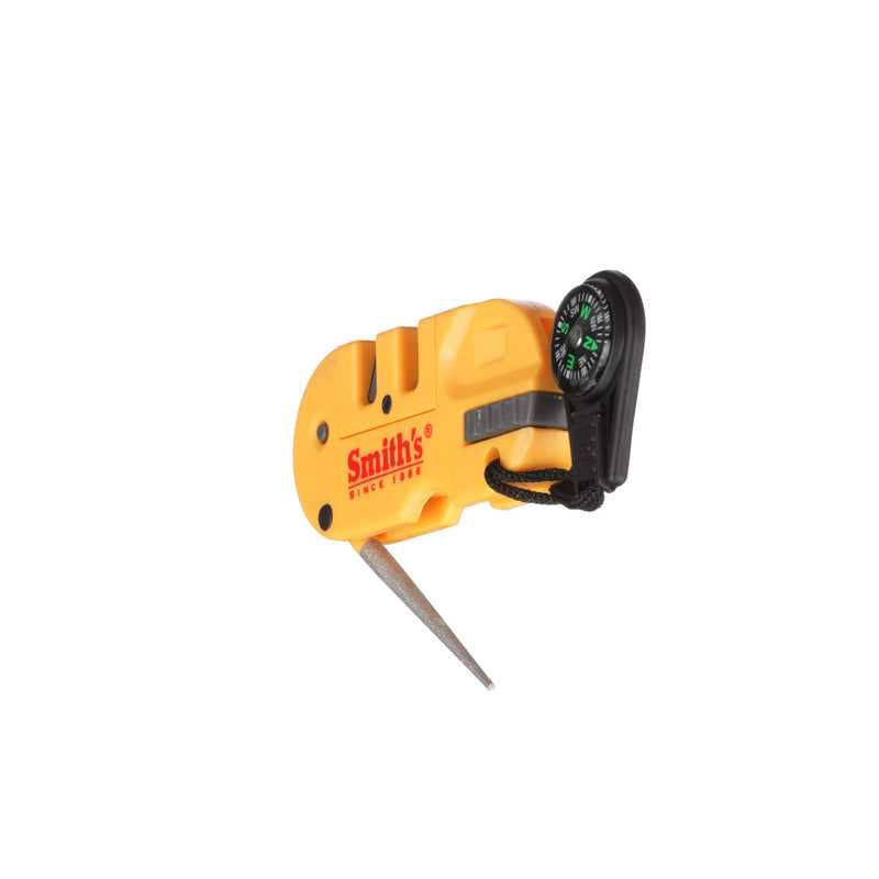 Smith's - S-50364 50364 Pocket Pal X2 Sharpener & Outdoors Tool Yellow - LeoForward Australia