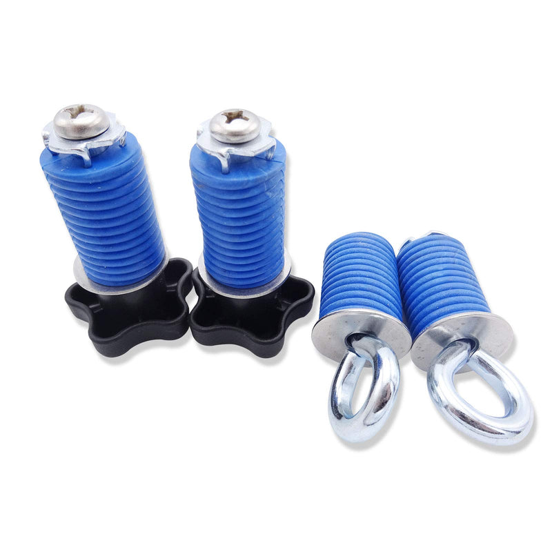  [AUSTRALIA] - DaSen 4x Ring Bolt and Grip Thread Head Quick Lock & Ride Tie Down Anchor Kit Compatible with Polaris UTV RZR ACE Sportsman 4x Ring Bolt and Grip Thread Head Tie Down