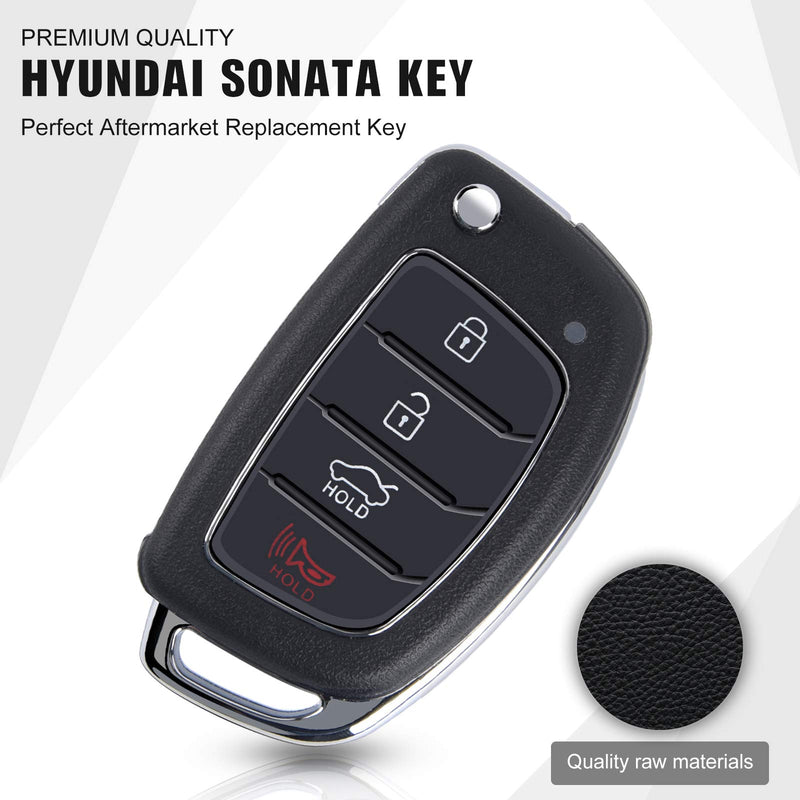 PERSUPER Car Key Fob Fit for Hyundai 2015 2016 2017 Sonata OEM Remote (95430-C1010) Keyless Entry System 433 MHz(TQ8-RKE-4F16) - LeoForward Australia
