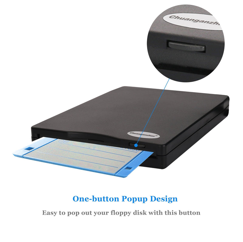  [AUSTRALIA] - 3.5" USB Floppy Disk Drive External Portable 1.44 MB FDD for PC Windows 2000/XP/Vista/Windows 7/8 +Dustproof Scratch-Resistant External Bag Case,No External Driver,Plug and Play