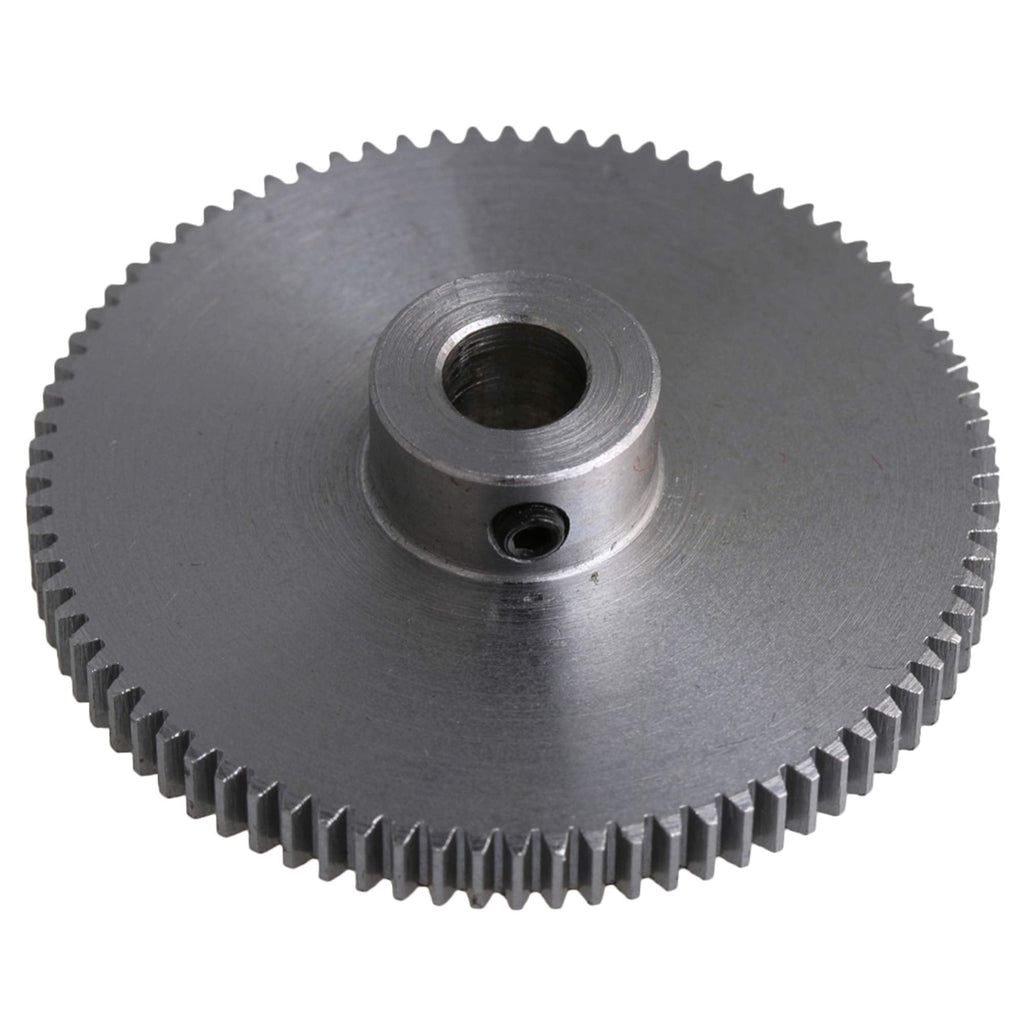  [AUSTRALIA] - 45#Steel Motor Pinion Gear, & 0.5 Modulus, 45 Tooth Suitable for Non-Loading Applications Within 8 Hours, Small Machinery, Micro-Generators (Silver, 80Tx6MM)