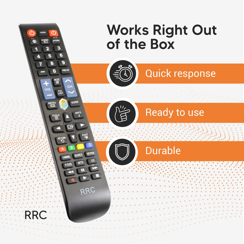  [AUSTRALIA] - RRC Universal Replacement Remote for Samsung LED/LCD 4K & QLED TVs (2021 & 2022 Models and Older) with Smart Home Button - No Programming Required