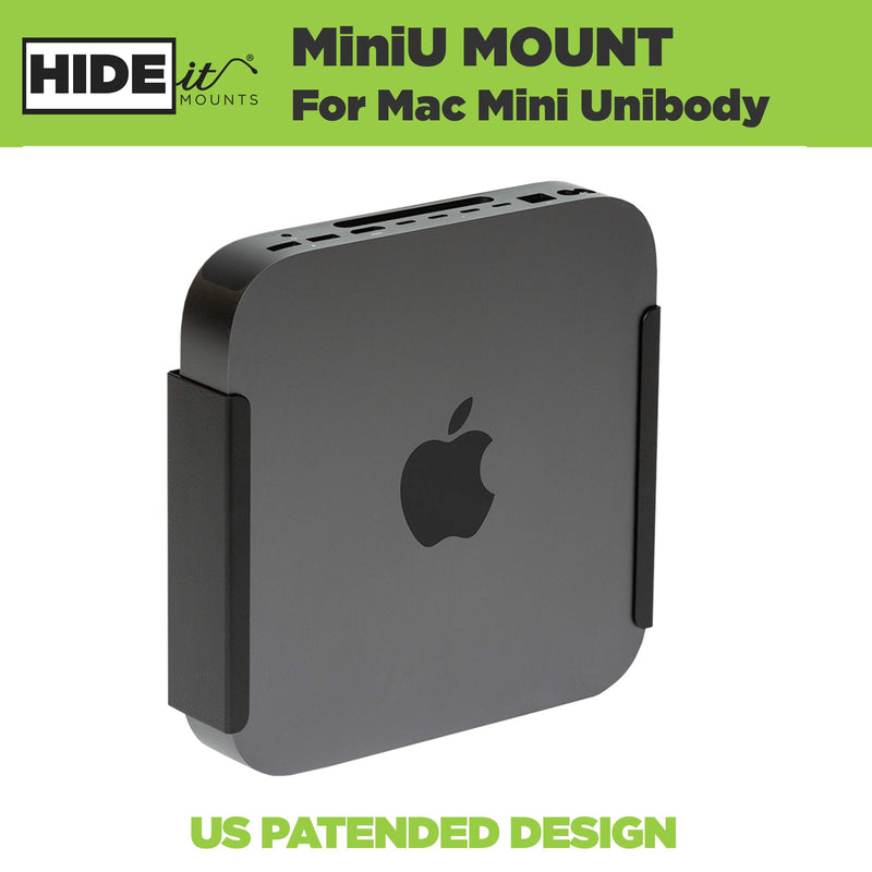  [AUSTRALIA] - HIDEit Mounts Mac Mini Mount - Custom Steel Mac Mini Mount - Wall Mount, Under Desk Mount or VESA Mount for Mac Mini - Compatible with Mac Mini 2010 to M1 Mac Mini 2021 Black