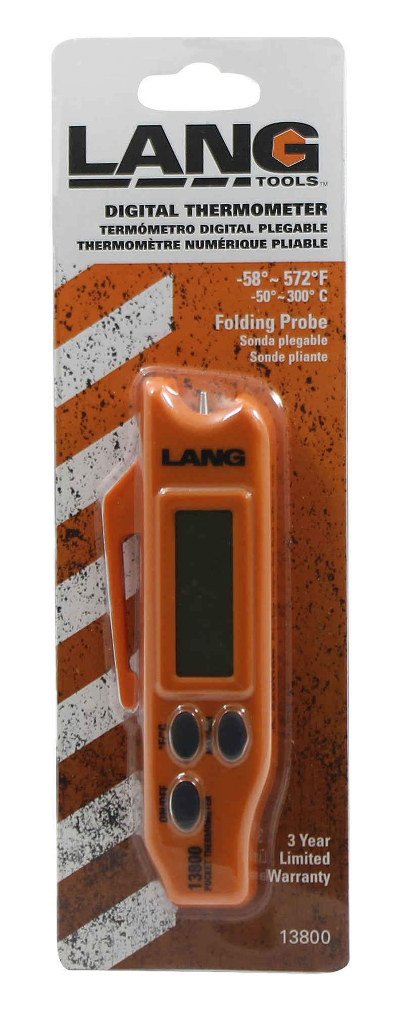 Lang Tools 13800 Digital Pocket Thermometer, Black - LeoForward Australia