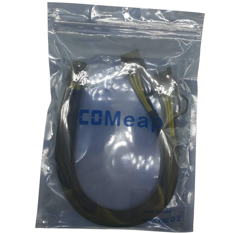  [AUSTRALIA] - COMeap 8 Pin Male to Dual 8 Pin(6+2) Male PCIe Power Adapter Cable for Dell T3600 T3610 T5600 T5610 T5610 T7600 T7610 5810 T5810 T7810 13-inch(34cm)