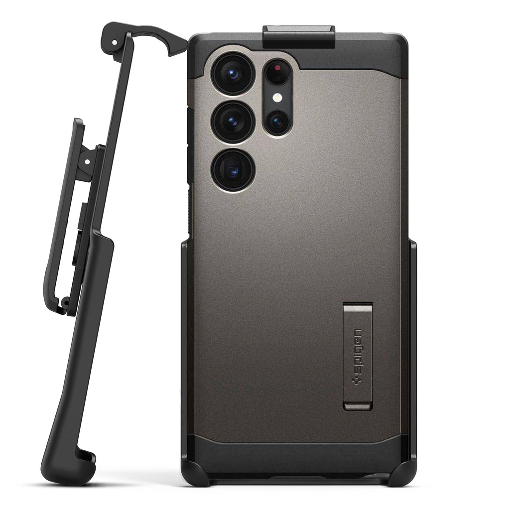  [AUSTRALIA] - Encased Belt Clip Holster - Compatible with Spigen Tough Armor Series, Samsung Galaxy S23 Ultra (6.8") Holster Only, Case is NOT Included