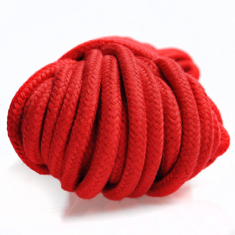  [AUSTRALIA] - SWISH Soft Cotton Rope-32 Feet Length/10m,64-Foot 20m Durable Utility Long Rope 32FT Red