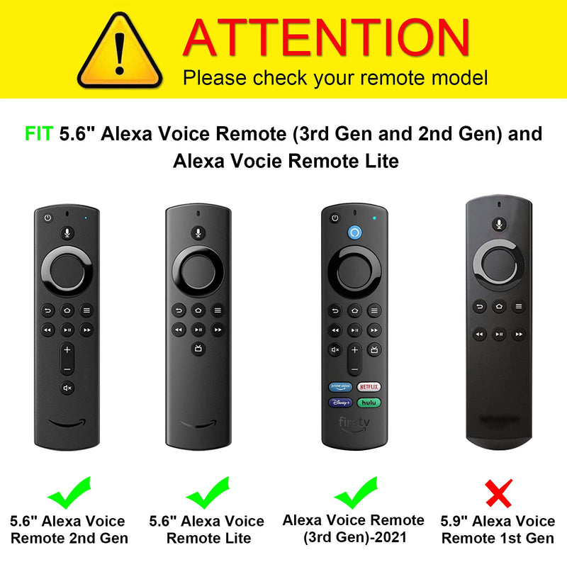 CaseBot Remote Case for Fire TV Stick (2nd and Later) / Fire TV Stick Lite/Fire TV Stick 4K / Fire TV Cube - Anti-Slip Silicone Cover for Alexa Voice Remote (2nd Gen and 3rd Gen), Blue-Glow Blue Glow in the Dark - LeoForward Australia