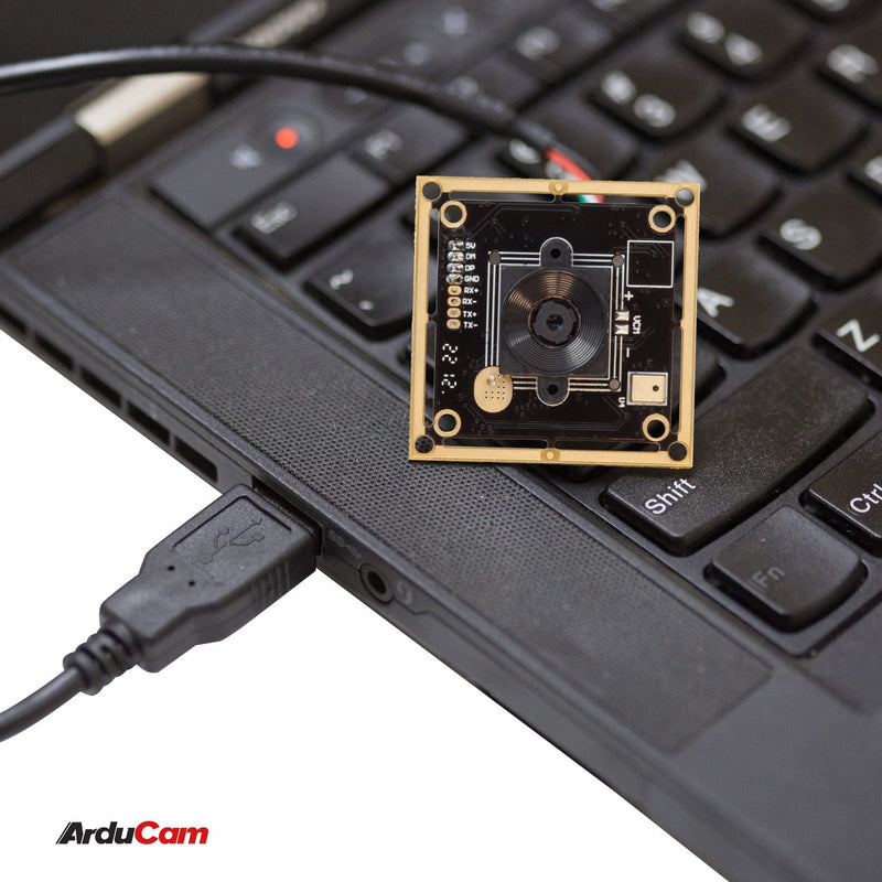  [AUSTRALIA] - Arducam 8MP 1080P Auto Focus USB Camera Module with Microphone, 1/3.2” CMOS IMX179 Mini UVC USB2.0 Webcam Board with 3.3ft/1m Cable for Windows, Linux, Android and Mac OS IMX179 CAM With Auto Focus Lens