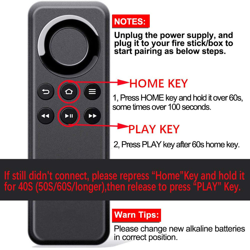  [AUSTRALIA] - ALLIMITY New CV98LM Replacement Remote Control Compatible with Amazon Fire TV Stick and Amazon Fire TV Box Without Voice Function