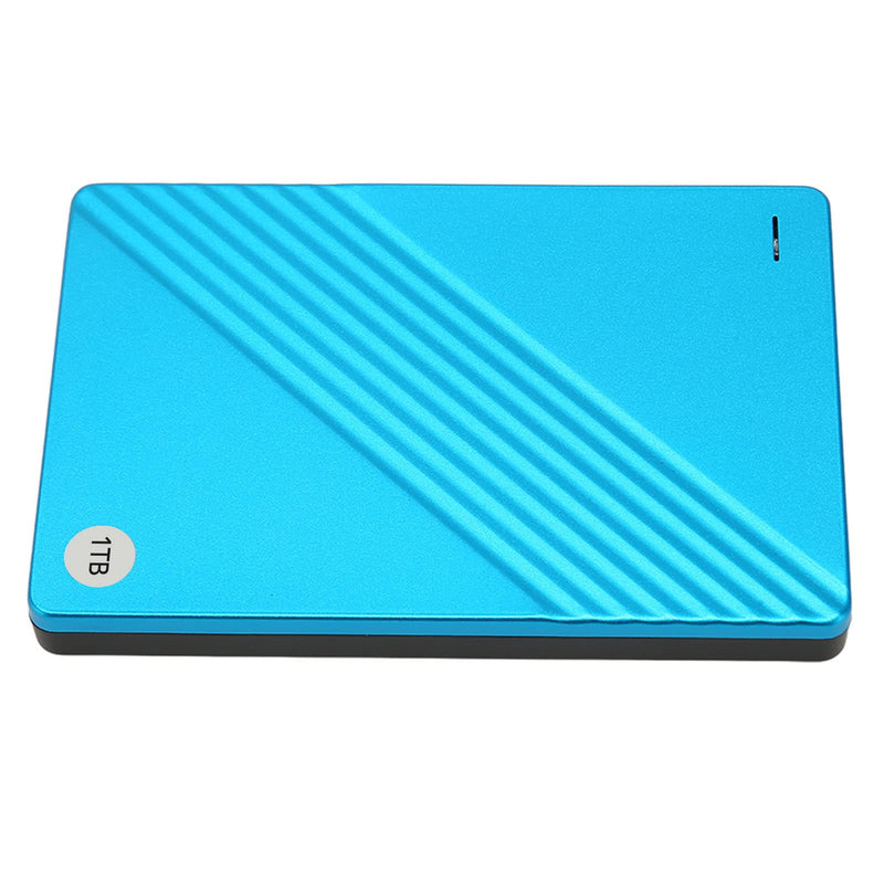  [AUSTRALIA] - External Hard Drive, Portable Ultrathin 2.5 Inch USB3.0 USB2.0 Mobile Hard Disk, Plug Play, for Computer TV Phone, for Win OS X Laptop System (1TB) 1TB Blue