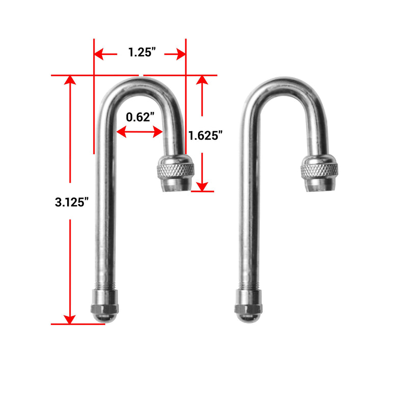 Pacific Dualies 18180 180 Degree Valve Stem Extension - Set of 2 - LeoForward Australia