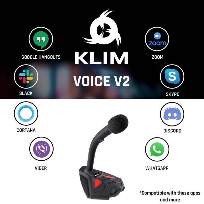  [AUSTRALIA] - KLIM Voice V2 + Gaming Microphone USB + New 2022 + Best Sound Quality + Ideal for Gaming, Recording, Speech Recognition, Streaming, YouTube Podcast + PC Microphone Compatible Mac PS4 Mic + Red Matte Red