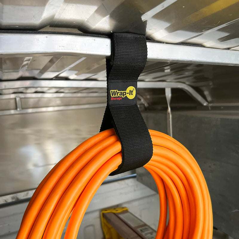  [AUSTRALIA] - Twin-Straps by Wrap-It Storage - 16" (6-Pack) - Hook and Loop Hanging Cable Wrap for Multi-Purpose Cord and Hose Storage 16" (6 Pack)