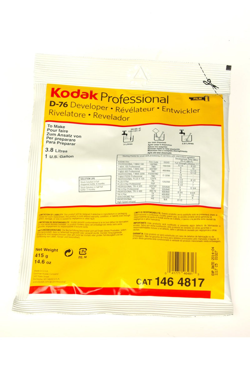  [AUSTRALIA] - Kodak D-76 Developer Powder, B and W Film 1 Gallon