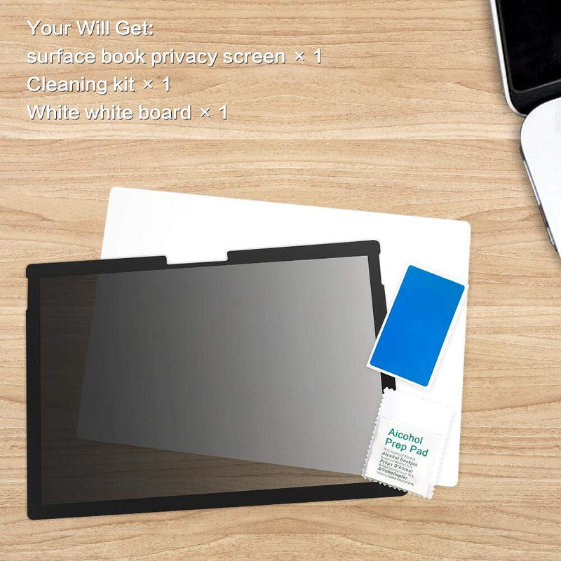  [AUSTRALIA] - 【Fully Removable 】 ZOEGAA Surface Book 1/2 15 inch Privacy Screen Protector Anti-Blue Light/Anti-Spy Filter Compatible Microsoft Surface Book 2 Privacy Screen Protector surface book1/2 15 inch