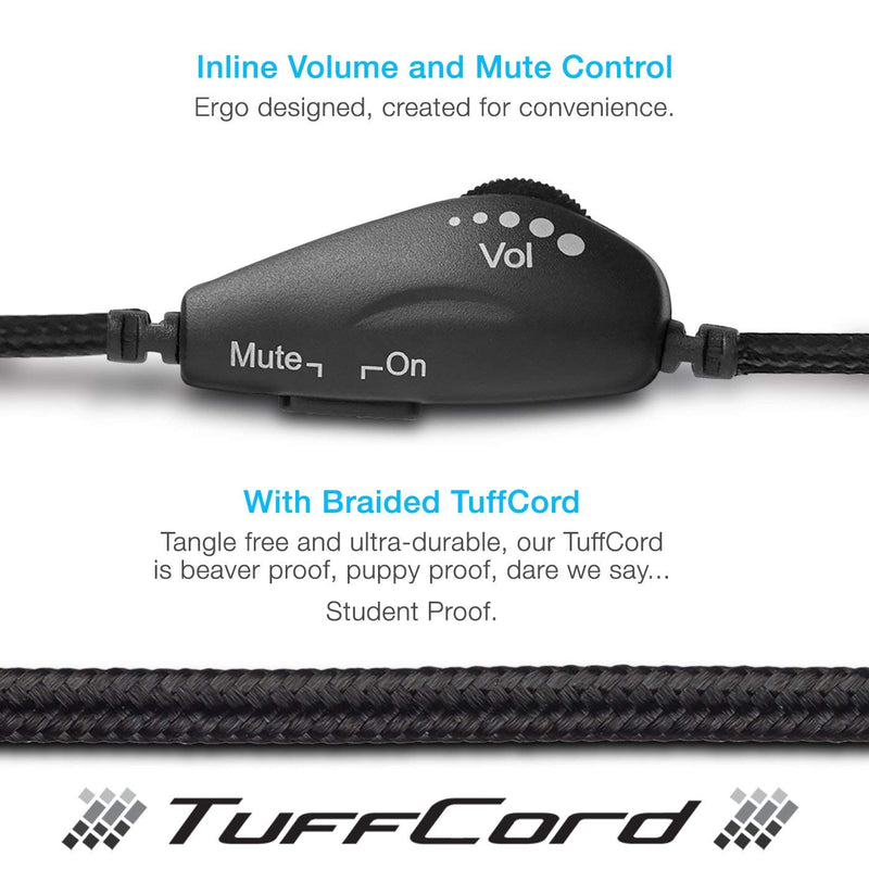  [AUSTRALIA] - Cyber Acoustics Stereo USB Headset, in-line Controls for Volume & Mic Mute, Noise Cancelling Mic & Flexible Boom for PC & Mac, Perfect for Classroom, Home or Office (AC-6012) 1 Unit