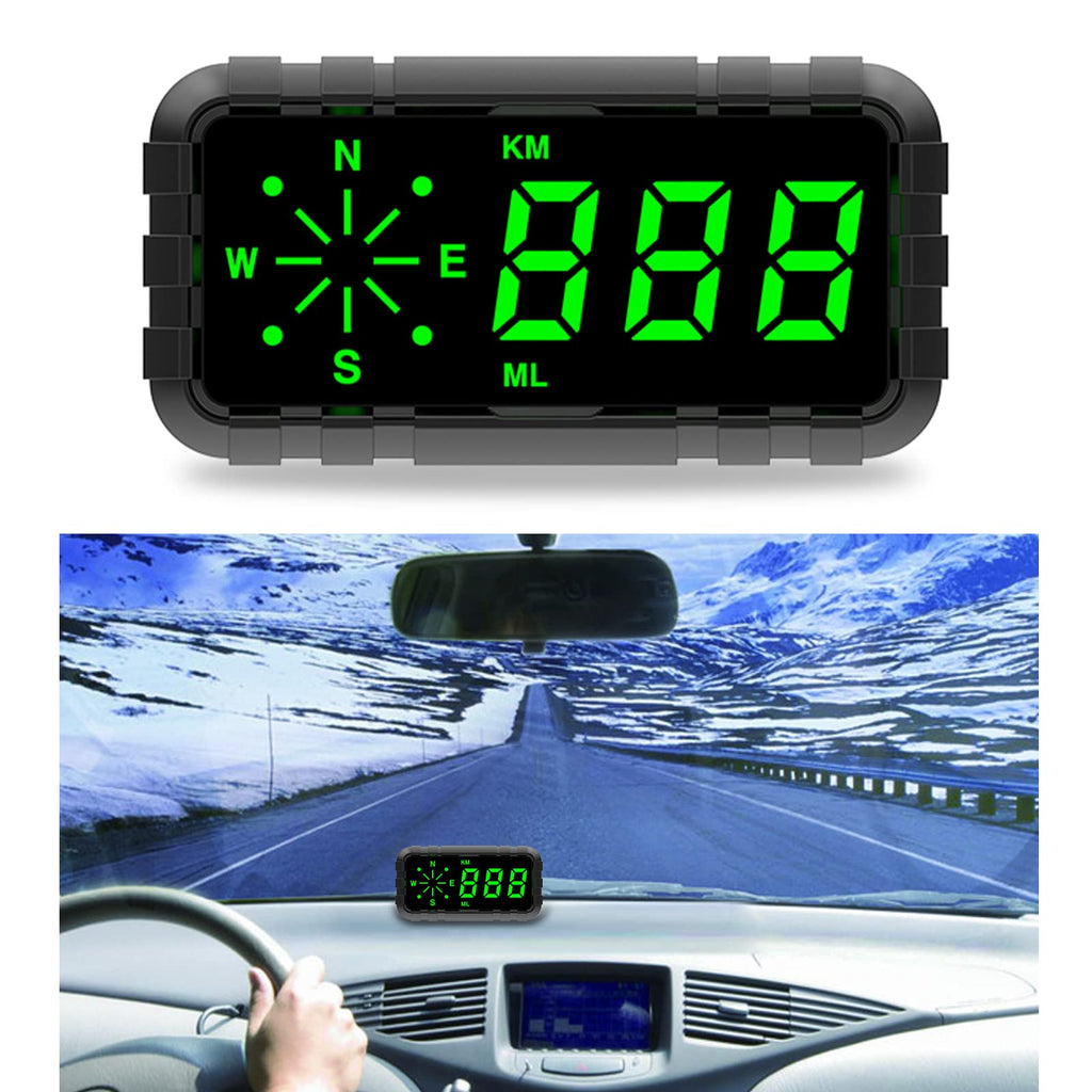  [AUSTRALIA] - Fastsun C3010 Car Head Up Display, 4.2 inch Big Screen HUD GPS Speedometer Compass Display with Driving time, Over-Speed and Fatigue Driving Warning for All Cars, Bus, Trucks, Bikes, & Motorcycles