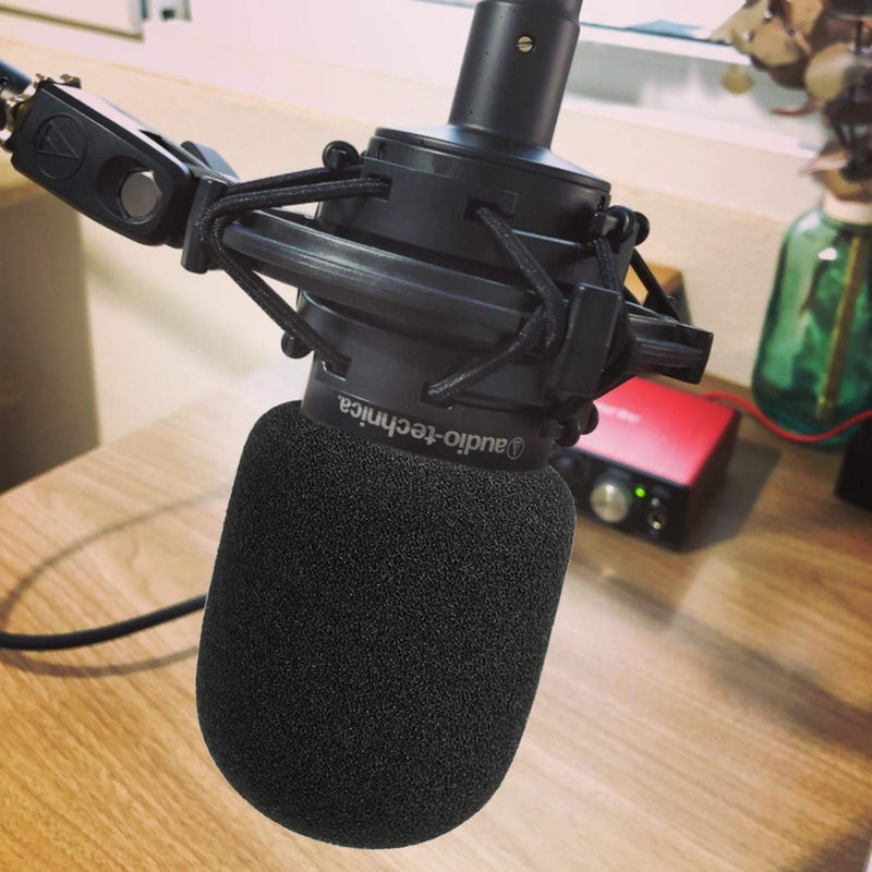  [AUSTRALIA] - AT2035 Mic Stand with Pop Filter - Microphone Boom Arm Stand with Foam Windscreen Cover Compatible with Audio-Technica AT2035 Condenser Microphone by YOUSHARES