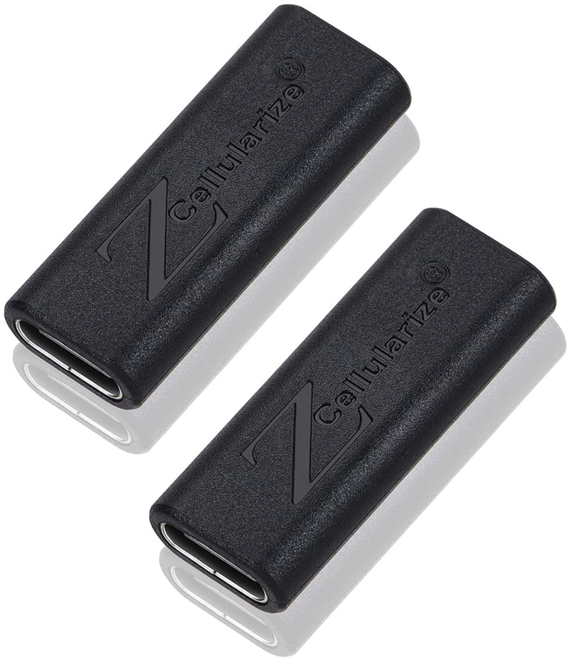  [AUSTRALIA] - Cellularize USB C Female to Female Adapter (4 Pack) 3.2/40Gbps Type-C Coupler Extender Extension 8K@60Hz PD 100W Thunderbolt QC & Data Transfer for USB-C Devices 4 Pack