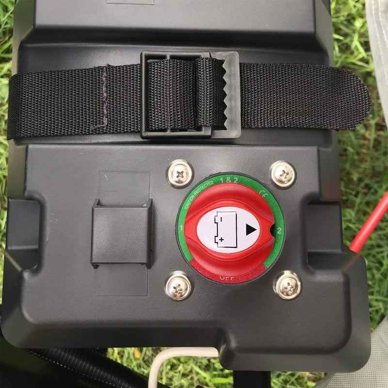  [AUSTRALIA] - Ampper 1-2-Both-Off Battery Disconnect Switch, 12-48 V Battery Master Cut Shut Off Isolator Switch (1-2-Both-Off) Battery Switch