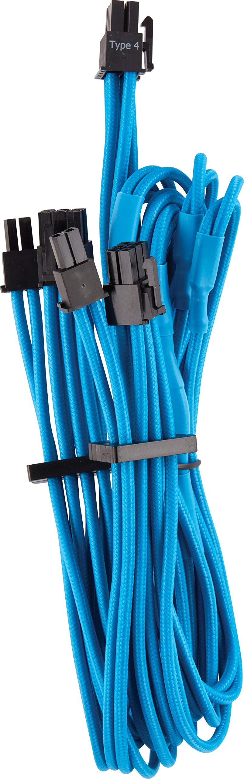  [AUSTRALIA] - CORSAIR Premium Individually Sleeved PCIe (Dual Connector) Cables – Blue, 2 Yr Warranty, for Corsair PSUs