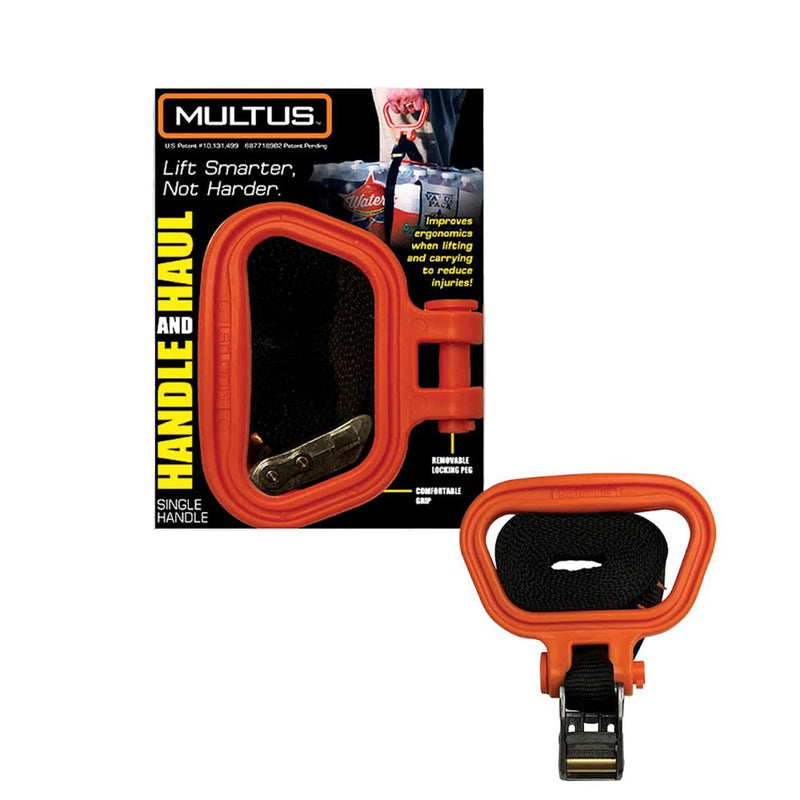  [AUSTRALIA] - MULTUS - Handle and Haul 1 - Handle Adjustable 9 Ft Polyester Moving Strap Cam Buckle System to Secure Lift Carry Awkward Boxes Furniture Building Construction Materials Tie downFast & Easy