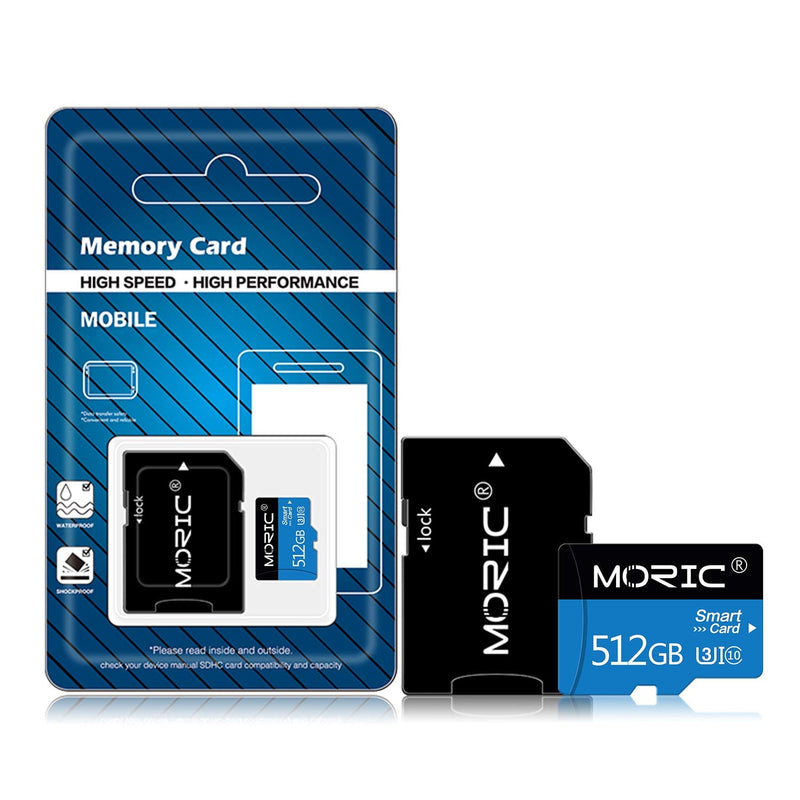  [AUSTRALIA] - 512GB Micro SD Card with Adapter Class 10 Fast Speed Memory Card for Camera,Smartphone,Computer,Dash Came,Tablet,Drone