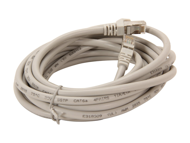 Rosewill 15-Feet Cat 6A Network Ethernet Cable, Gray (RCNC-12021) - LeoForward Australia