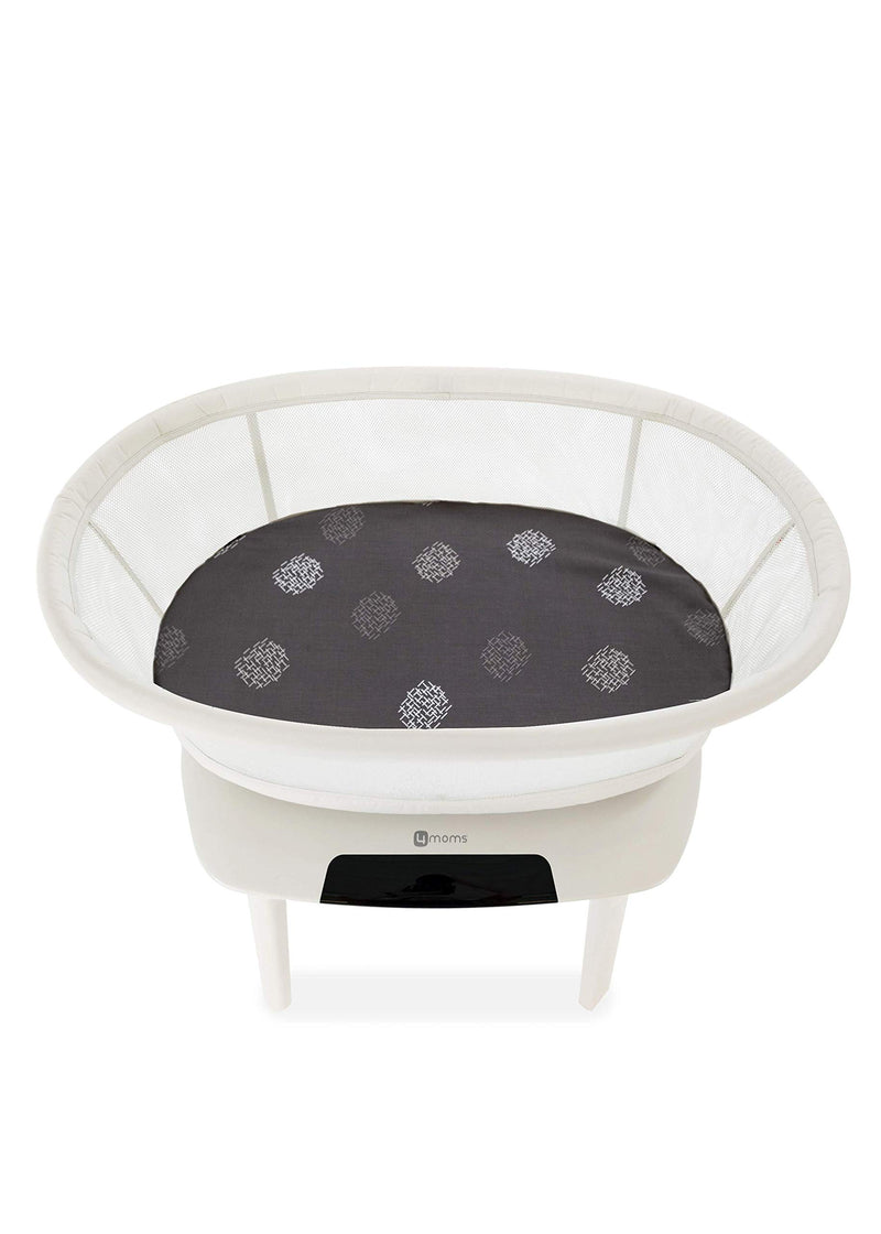  [AUSTRALIA] - 4moms mamaRoo Sleep Bassinet Sheets, for Baby Bassinets and Furniture, Machine Washable and 100% Cotton, Grey