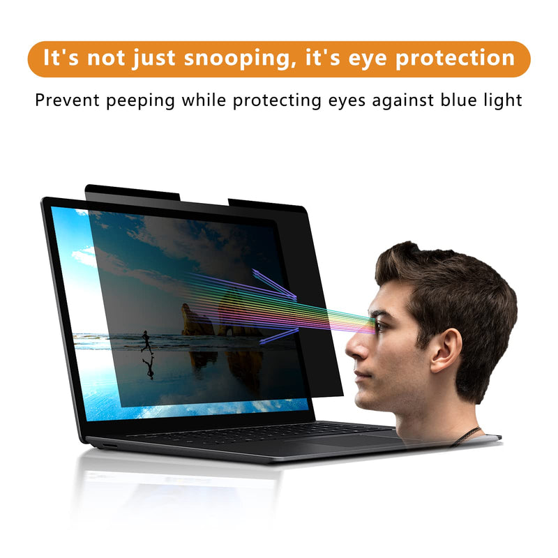  [AUSTRALIA] - Magnetic 14 Inch Privacy Screen Laptop Removable Matte Anti Blue Light Glare Filter 14 inch Screen Protector with 16:9 Aspect Ratio (Does Not Work with Apple MacBook Magnetic 14 Magnetic for Laptop
