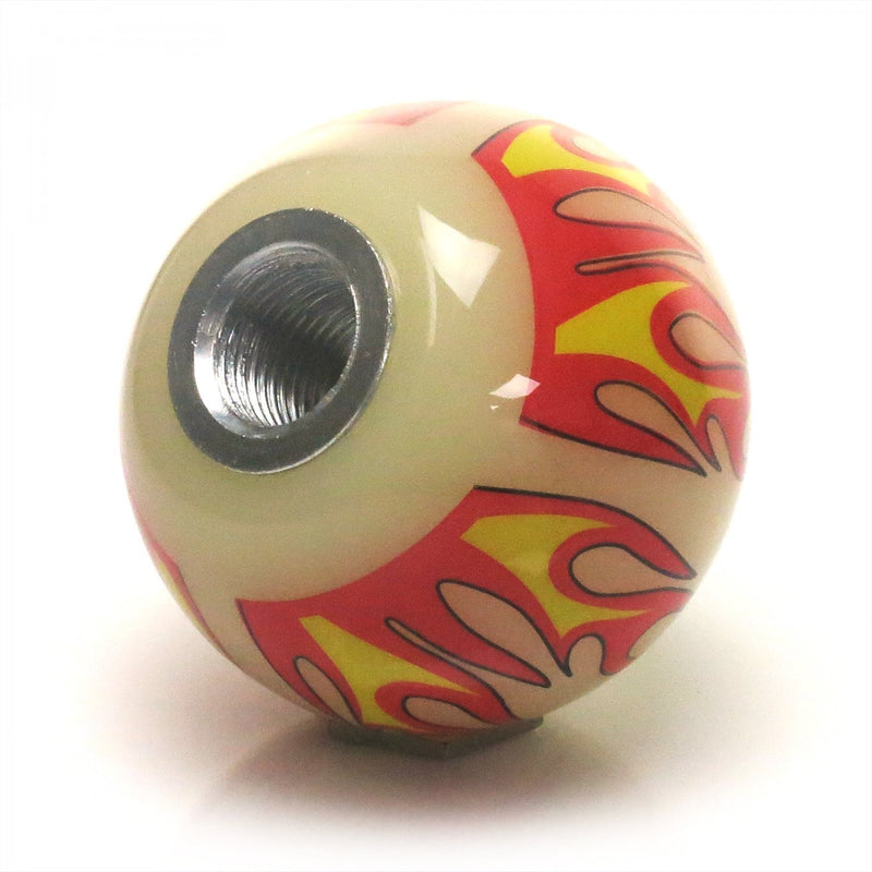  [AUSTRALIA] - American Shifter 292801 Shift Knob (ASCSNX1613828 Red Frog Ivory Flame with M16 x 1.5 Insert)