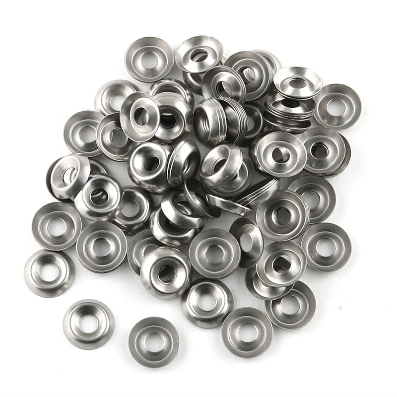 [AUSTRALIA] - RLECS #8 Countersunk Washer 100PCS #8 304 Stainless Steel Countersunk Finish Cup Gasket Fasteners