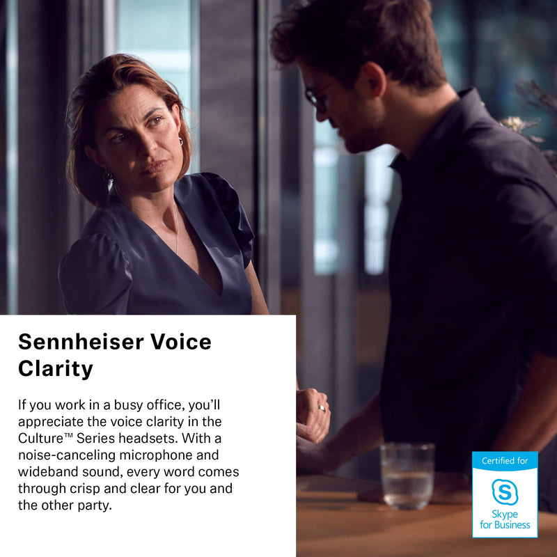  [AUSTRALIA] - Sennheiser Consumer Audio SC 60 USB ML (504547) - Double-Sided Business Headset | For Skype for Business | with HD Sound, Noise-Cancelling Microphone, & USB Connector (Black)