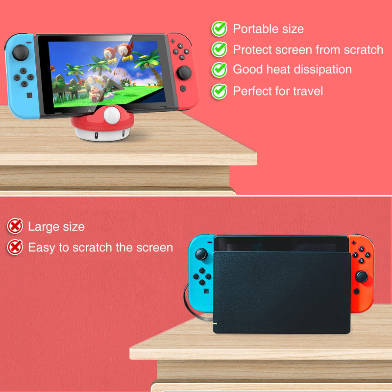  [AUSTRALIA] - HEIYING Switch Docking Station for Nintendo Switch/Switch Lite/Switch OLED, Portable Type C Port Switch Charging Stand ,Replacement Compatible with Official Nintendo Switch Dock Station Agaric