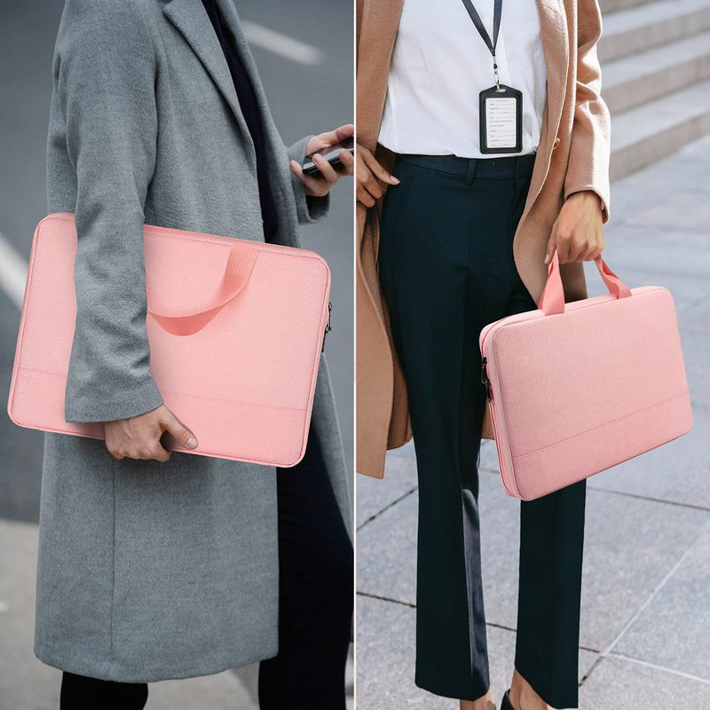  [AUSTRALIA] - 17 17.3 inch Laptop Sleeve Case Slim Water Resistant Durable TSA Laptop Bag for HP 17.3 Laptop, HP Envy 17, HP Pavilion 17, DELL Lenovo Asus Acer MSI 17.3" Computer Carrying Case -Pink 17-17.3 Inch Pink