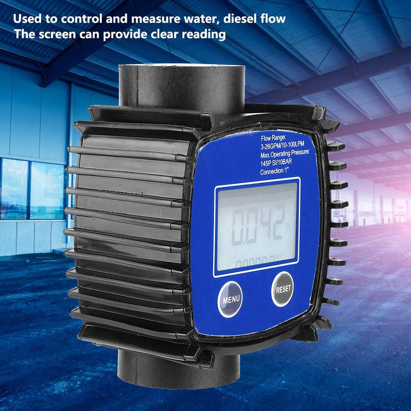 Jadeshay Diesel Flow Meter,Digital Display High Accuracy Water Diesel Flow Meter Flowmeter 1in Internal Thread - LeoForward Australia
