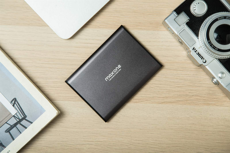  [AUSTRALIA] - Maxone 320GB Ultra Slim Portable External Hard Drive HDD USB 3.0 for PC, Laptop, Mac, PS4, Xbox one - Charcoal Grey