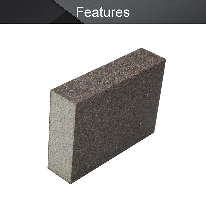  [AUSTRALIA] - Utoolmart Sanding Sponge Blocks 240-320 Grits Medium Grit Sand Block Pad for Kitchen Metal/Drywall/Wood Blue 1pcs