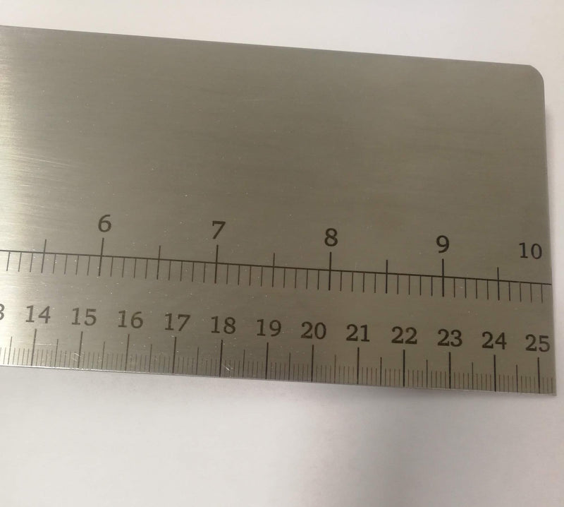  [AUSTRALIA] - 10inch Metal Cake Scraper，Stainless Steel Cake Edge Smoother for Buttercream, Cake Decorating Comb