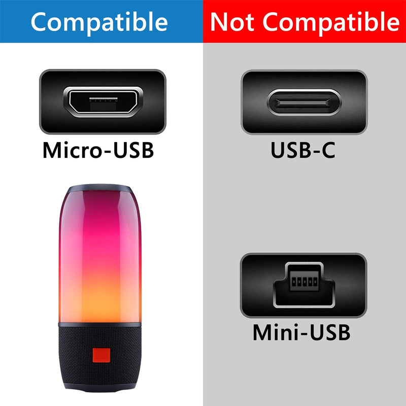  [AUSTRALIA] - Geekria Micro-USB Speakers Short Charger Cable, Compatible with JBL GO2, Flip4, Charge2+, Charge3, Pulse3, Boombox Charger, USB to Micro-USB Replacement Power Charging Cord (1 ft / 30 cm 2 Pack)