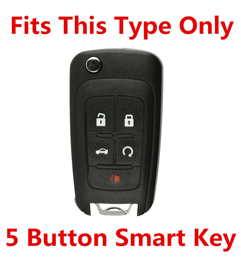  [AUSTRALIA] - Rpkey Silicone Keyless Entry Remote Control Key Fob Cover Case protector For Buick Encore LaCrosse Regal Verano OHT01060512 5461A-01060512