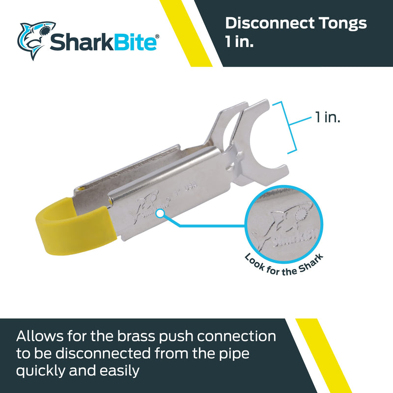  [AUSTRALIA] - SharkBite U715A Universal Disconnect Tongs, Push-to-Connect Fittings, SharkBite Fitting Removal Tool, 1 Inch 1-Inch