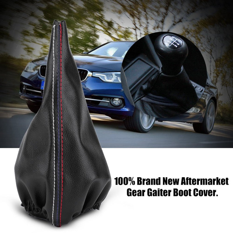  [AUSTRALIA] - Car Gear Shift Knob Cover Manual/Auto Gaiter Boot Cover Dustproof Shift Lever Frame Boot PU Leather for BMW E30 E34 E36 Z3