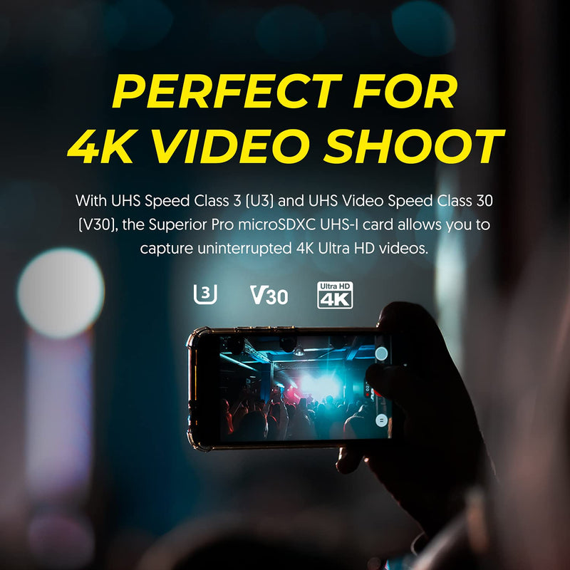  [AUSTRALIA] - Silicon Power 512GB SDXC Micro SD Card Gaming Memory Card with Adapter Write Speed 80MB/s 512GB Gaming