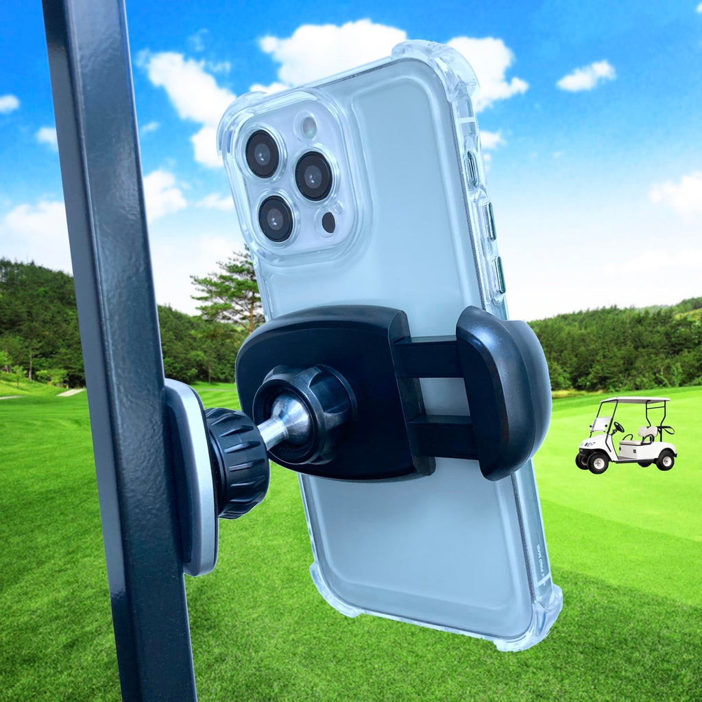  [AUSTRALIA] - ARMOLABX [Upgraded] Golf Cart Magnetic Phone Holder Mount, Golf Cart Phone Holder [Big Phones & Thick Cases Friendly], Magnetic Phone Holder for Golf Cart Attach to Metal Surface for All Smartphones