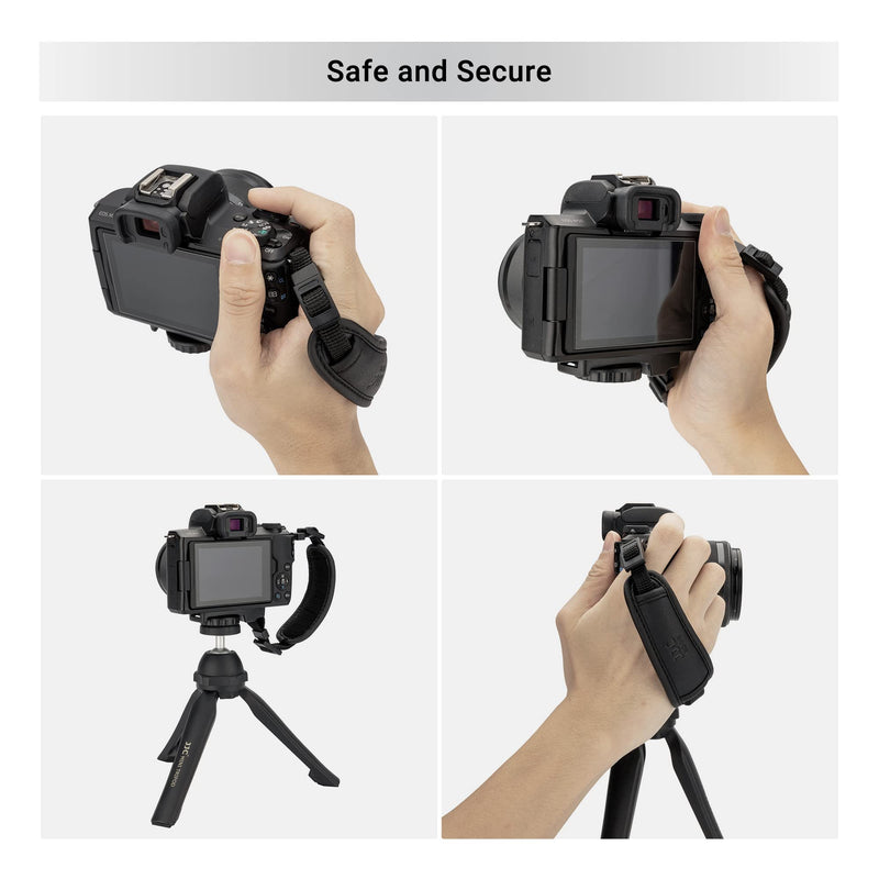  [AUSTRALIA] - JJC Camera Hand Grip Strap for Canon EOS R10 R7 R5 R6 R RP M6 M50 Mark II 90D 80D 77D 70D Rebel T7 T8i T7i T6i T6 T100 SL3 4000D PowerShot SX540 HS SX420 G3X Panasonic Lumix DMC-GX85 G85 GH4 G100 FZ80