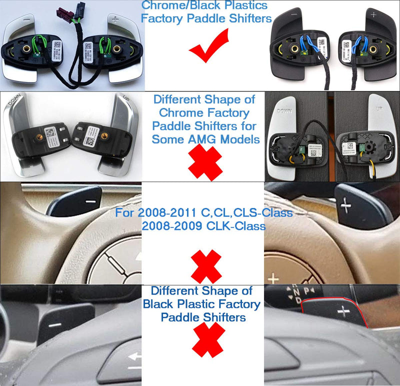  [AUSTRALIA] - Steering Wheel Paddle Shifter Extension For Mercedes Benz, TTCR-II Alu-Alloy Shift Paddle Blade(Fits: 2019-2020 A/G, 2015-2020 C/CLA/CLS/S/SL, 2017-2020 E/GLS/SLC, 2016-2020 GLA/GLC/GLE/Metris Class) Blue
