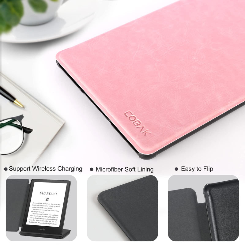  [AUSTRALIA] - CoBak Case for Kindle Paperwhite - All New PU Leather Cover with Auto Sleep Wake Feature for Kindle Paperwhite Signature Edition and Kindle Paperwhite 11th Generation 2021 Released